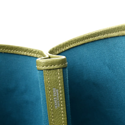 Hermes Toile Buffle Skipper Garden Party TGM Vert Anis 5 of 11