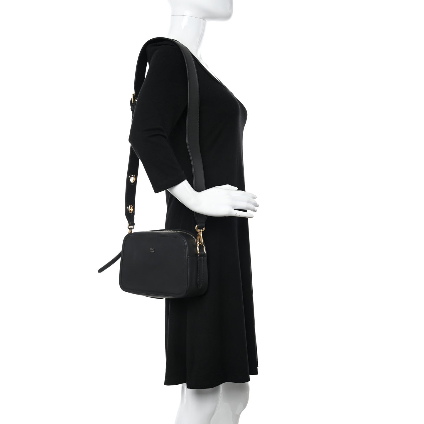 Vitello Century F is Fendi Camera Case Black
