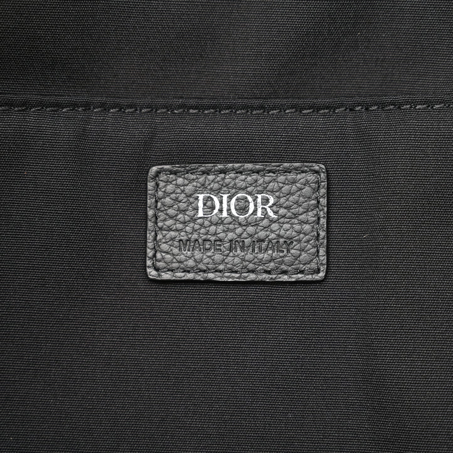 Oblique Calfskin Rider Backpack Black