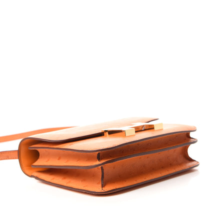 Hermes Ostrich Constance 18 Abricot 5 of 12