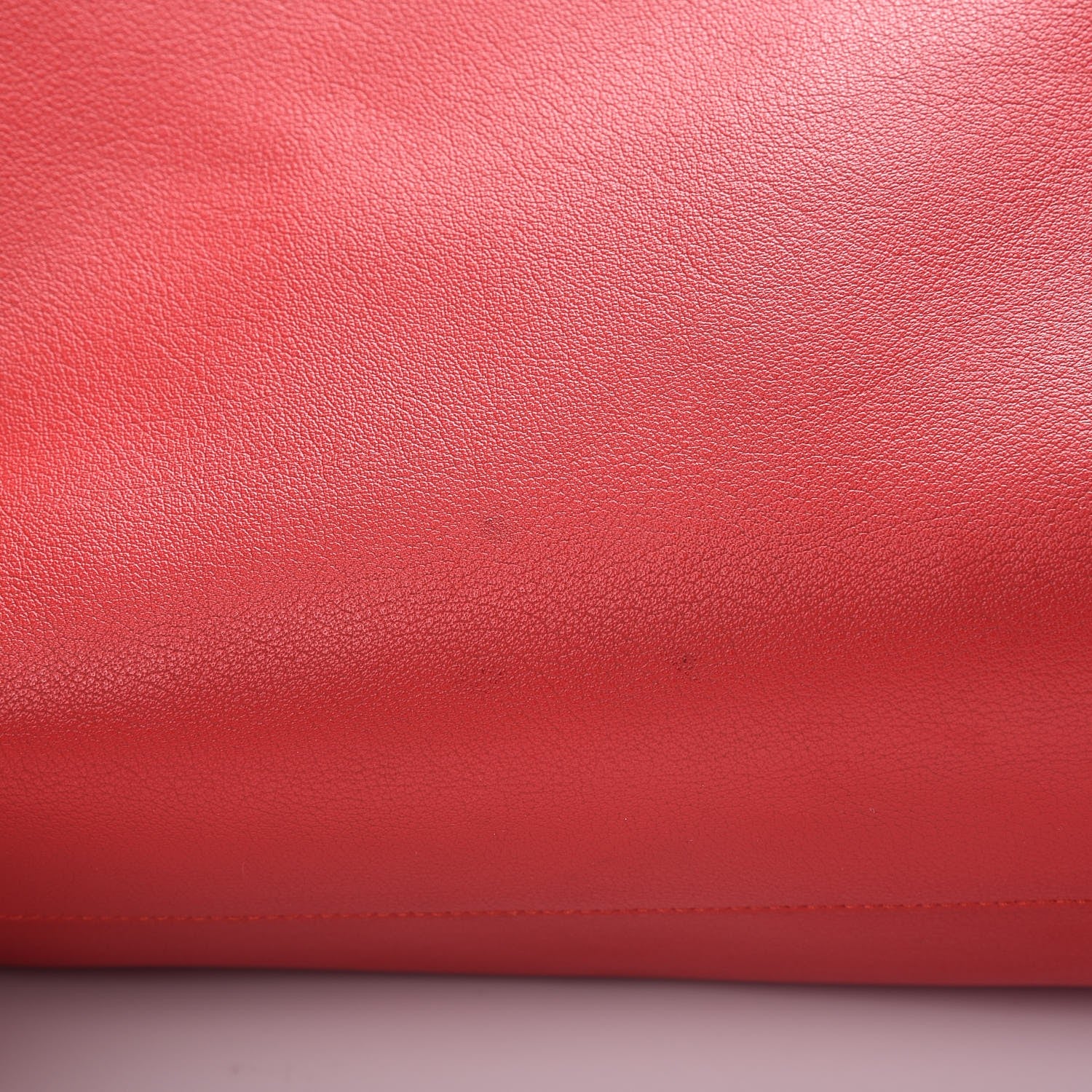 Saint Laurent Calfskin Large Shopping Tote Red 9 of 9