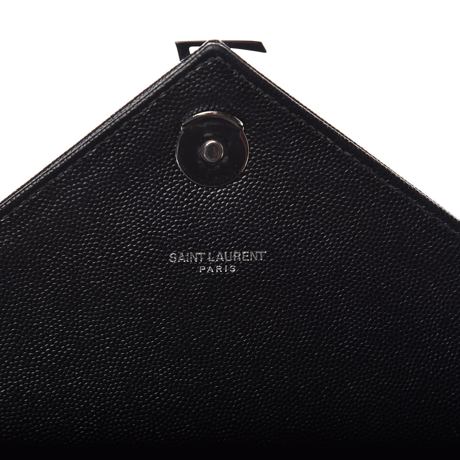 Saint Laurent Grain De Poudre Textured Mixed Matelasse Large Triquilt Monogram Monochrome Satchel Black 8 of 10