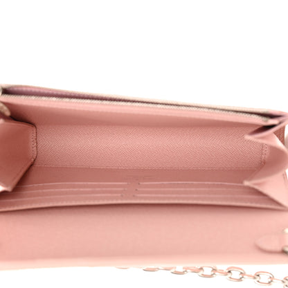 Louis Vuitton Epi Twist Chain Wallet Rose Ballerine 5 of 14