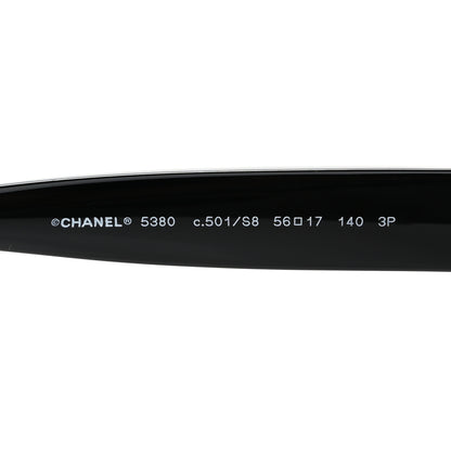 Chanel Acetate Polarized Square CC Sunglasses 5380 Black 5 of 8