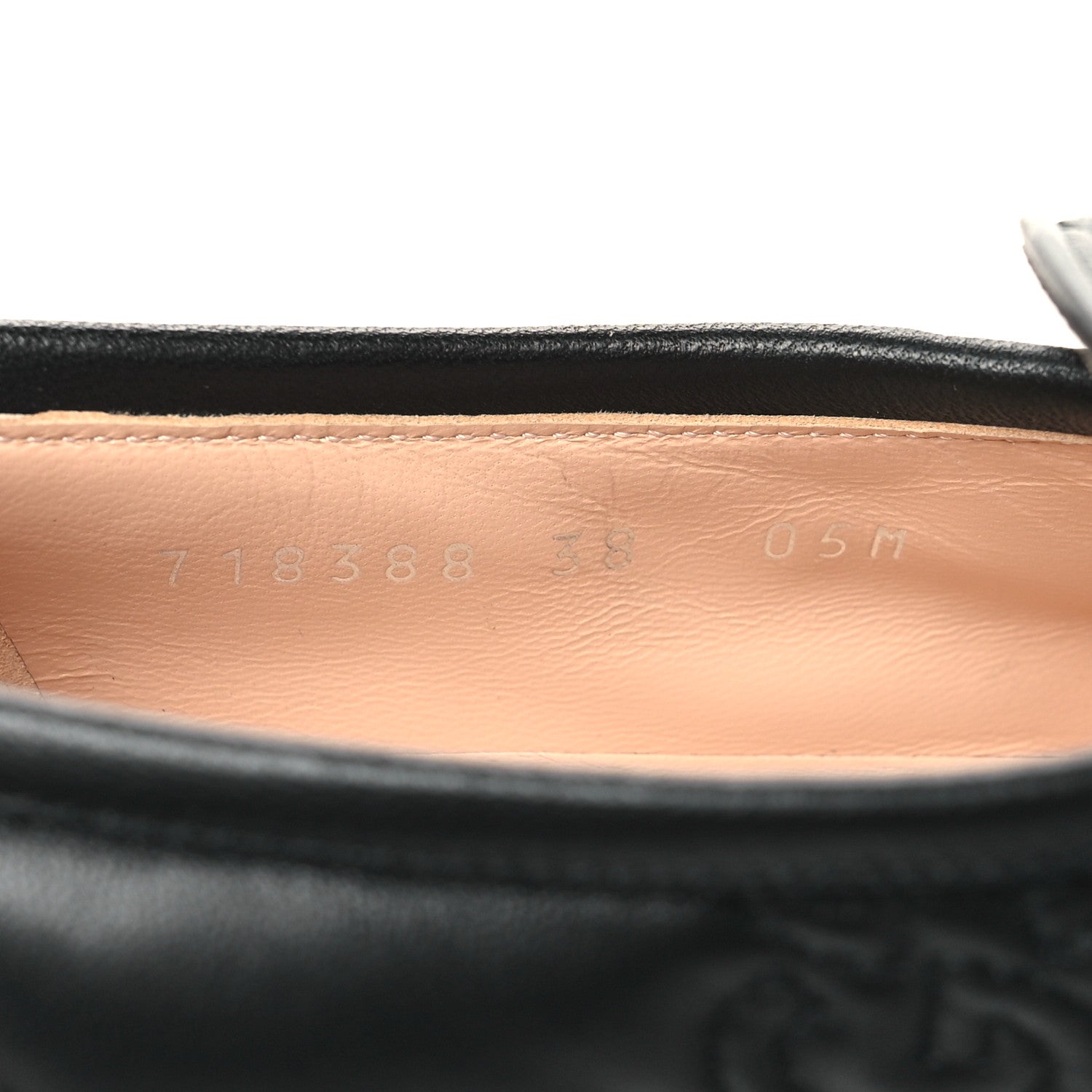 Gucci Nappa Cordovan Lux GG Matelasse Buckled Platform Lug Sole 60mm Loafers 38 Black 6 of 9