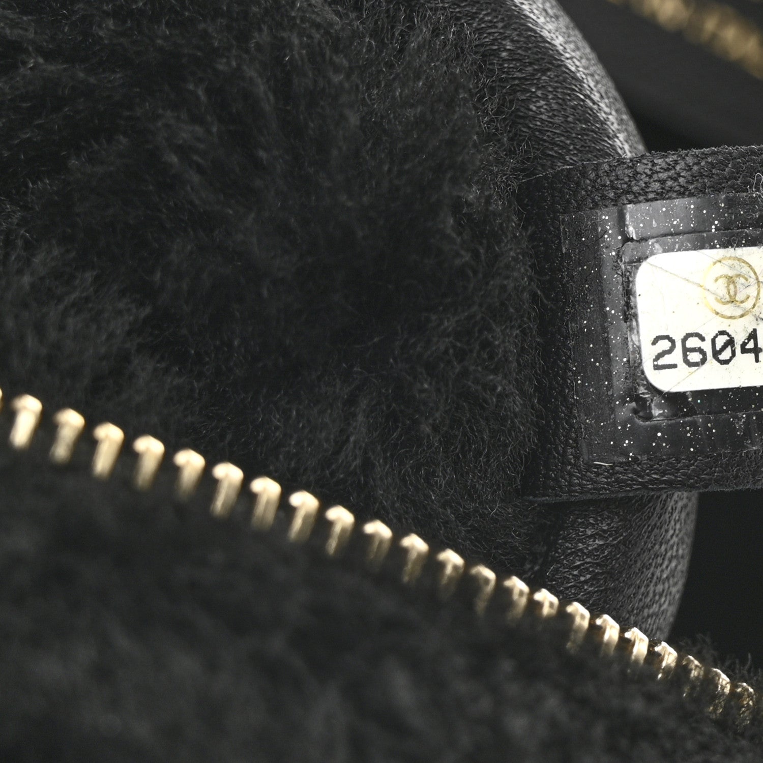 Chanel Calfskin Fur Quilted Waist Bag Fanny Pack Black 7 of 10