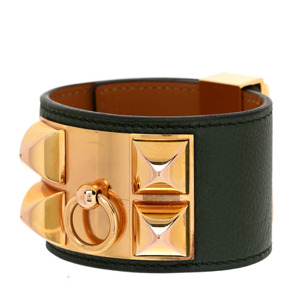 Hermes Epsom Collier De Chien CDC Bracelet S Vert Anglais 1 of 8