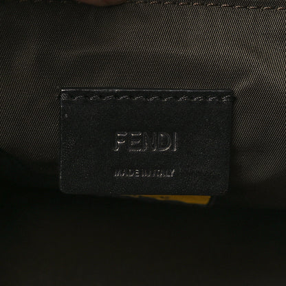 Fendi Econyl Nylon Cuoio Romano Monochrome Large Baguette Messenger Bag Ebano 6 of 10