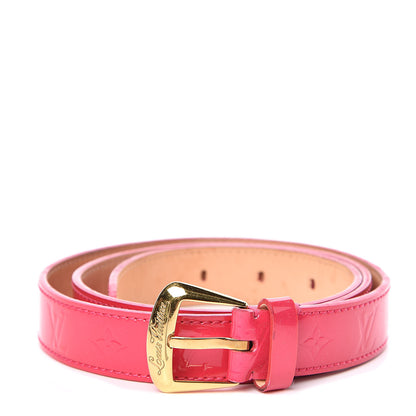 Louis Vuitton Vernis 25mm Phoenix Belt 40 100 Framboise 1 of 7