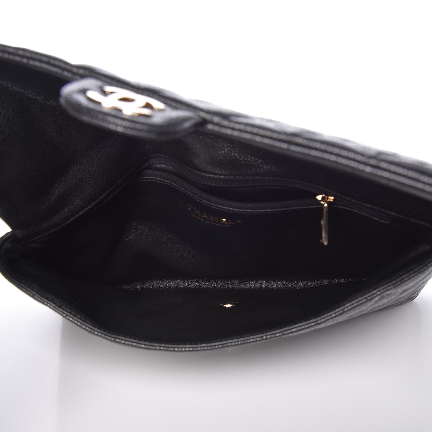 Chanel Caviar Quilted Flap Clutch Black 5 of 8