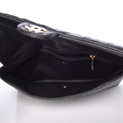 Chanel Caviar Quilted Flap Clutch Black 5 of 8