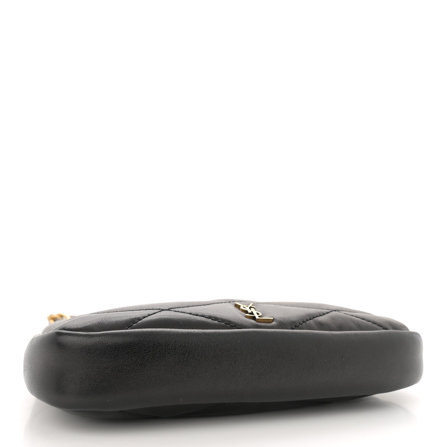 Saint Laurent Lambskin Quilted Monogram Sade Hobo Black 4 of 10