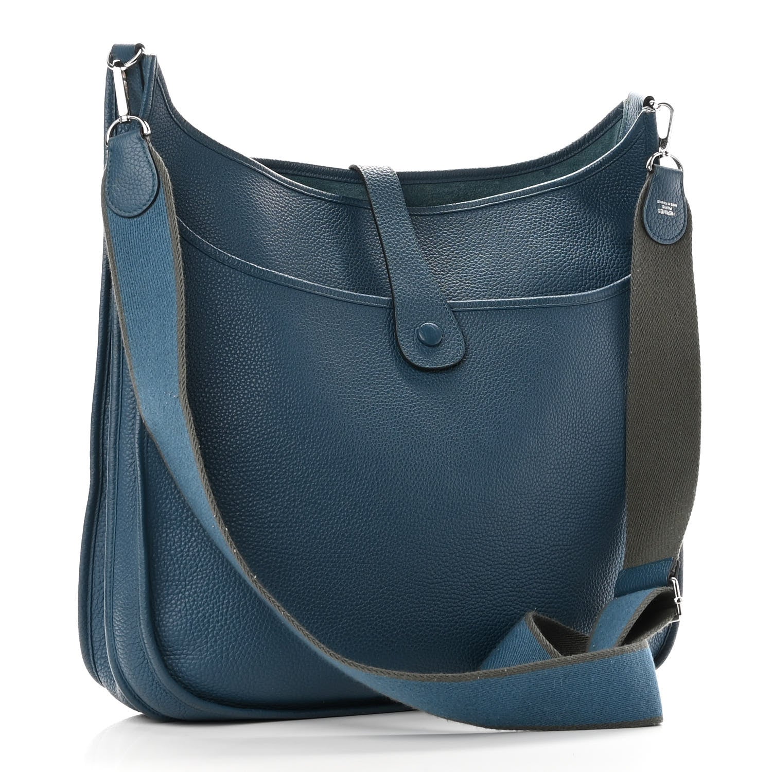 Hermes Taurillon Clemence Amazone Evelyne III TGM Bleu de Galice 2 of 10