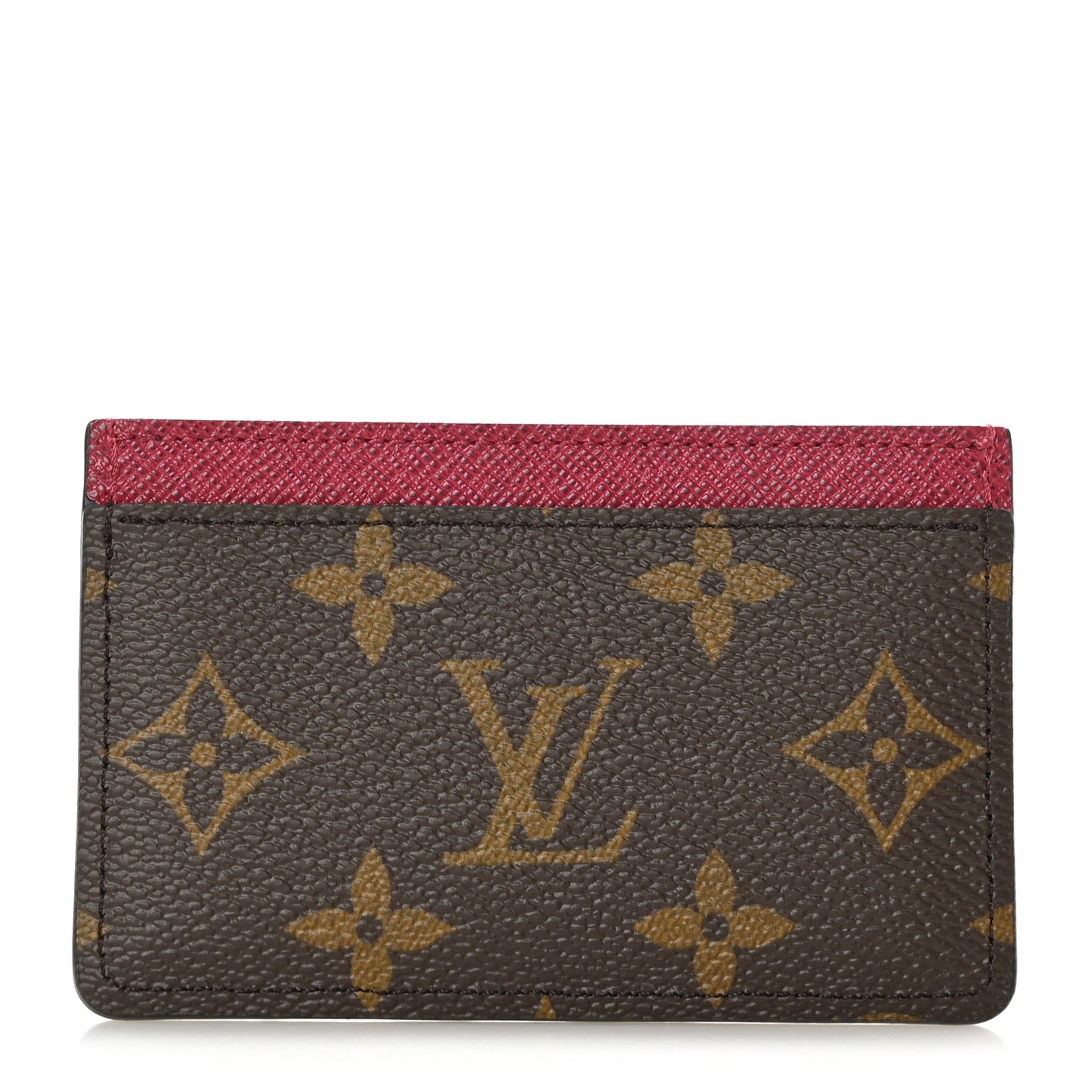 Monogram Card Holder Fuchsia