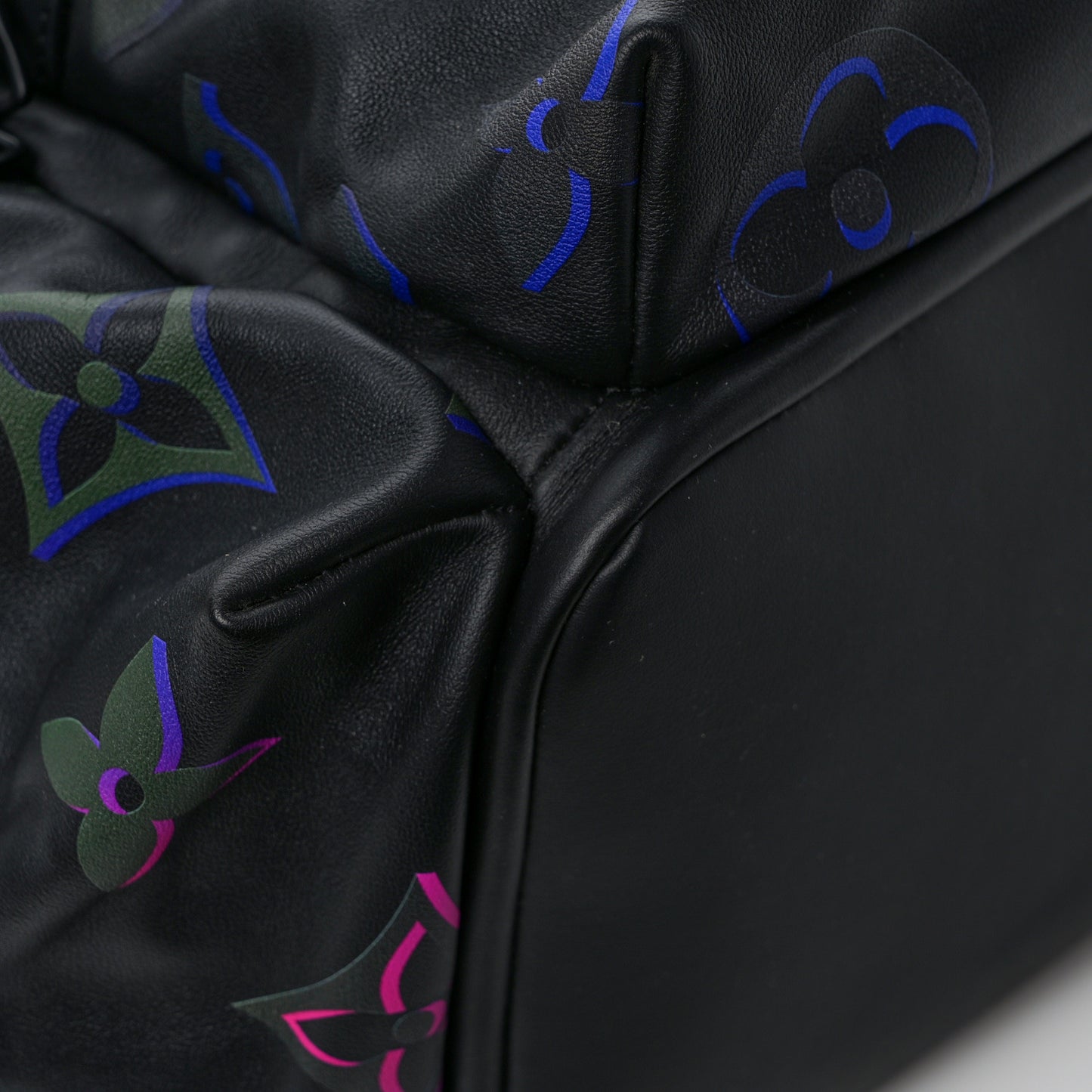Calfskin Monogram Spotlight Comet Backpack Black Borealis