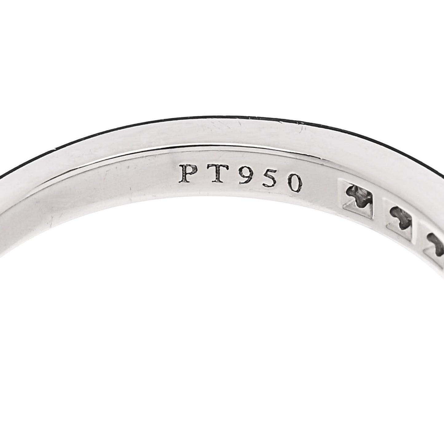 Platinum Diamond .25ctw Half Circle Wedding Band Ring 52 6