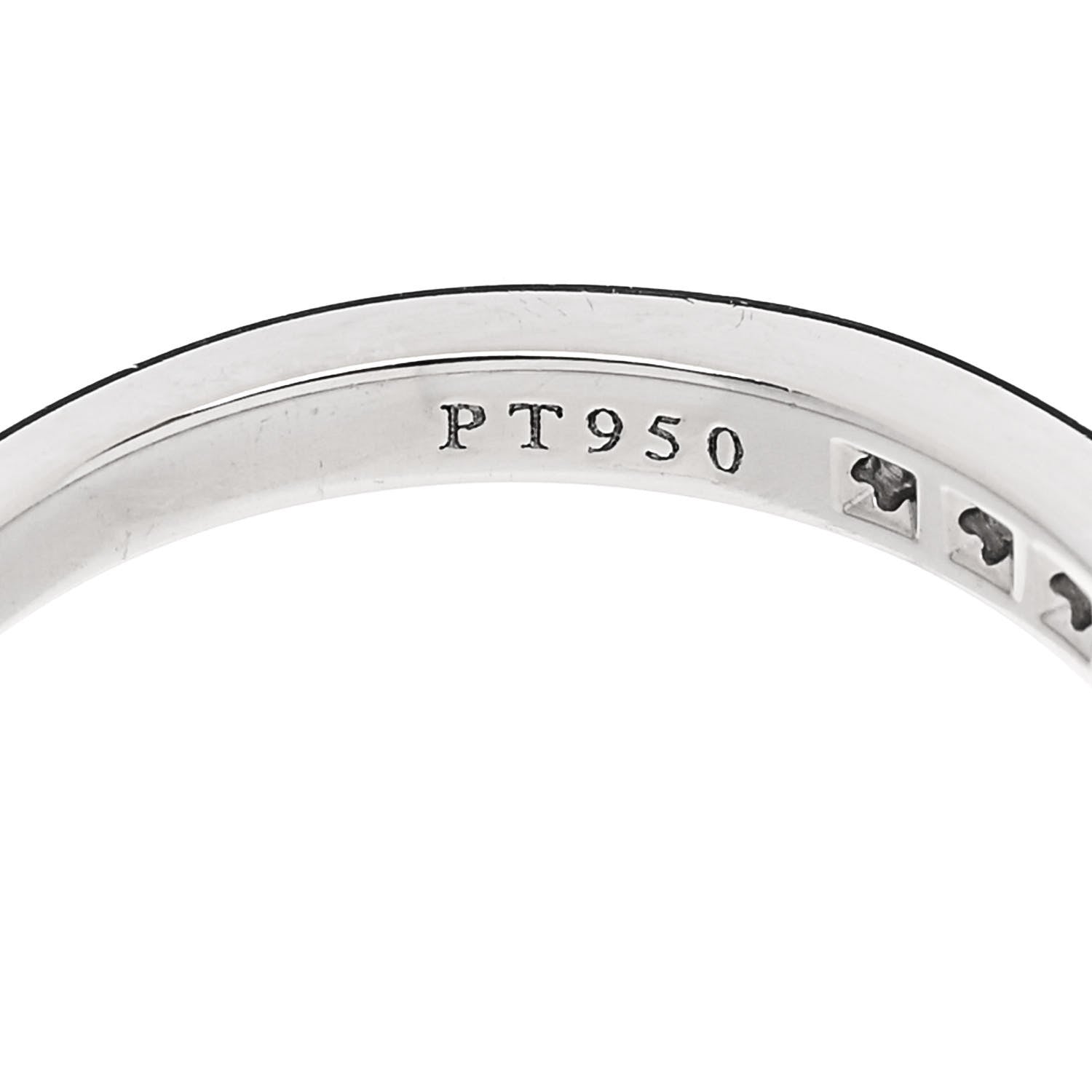 Tiffany Platinum Diamond .25ctw Half Circle Wedding Band Ring 52 6 5 of 6