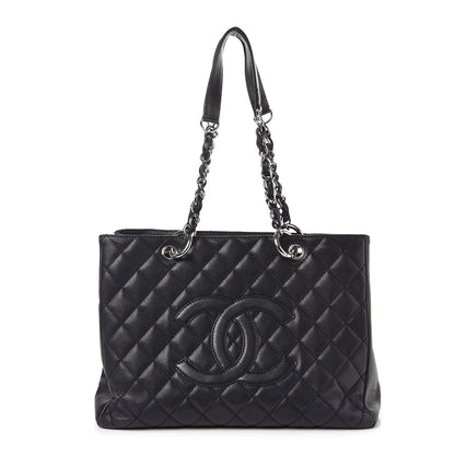 Chanel Caviar Quilted Grand Shopping Tote GST Black 1 of 13
