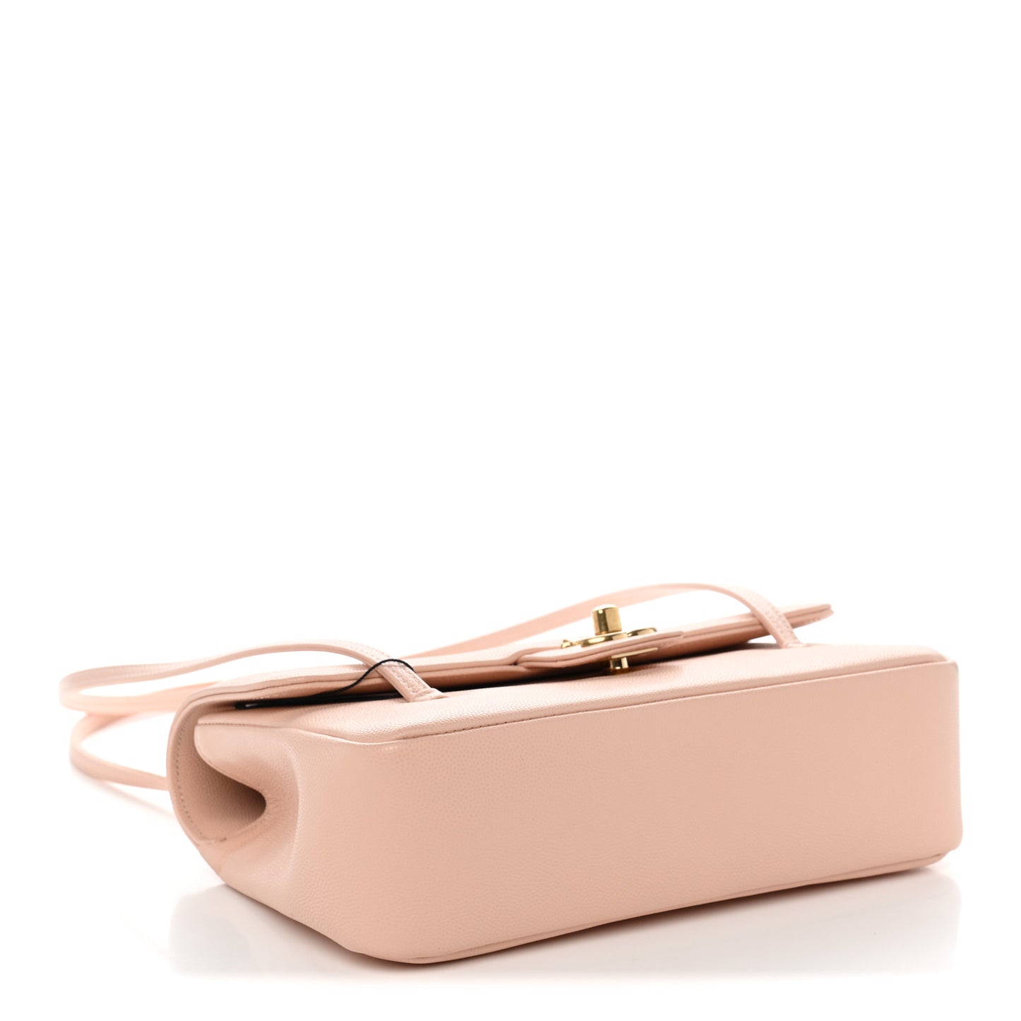 Shiny Caviar Preppy Coco Small Flap Light Pink