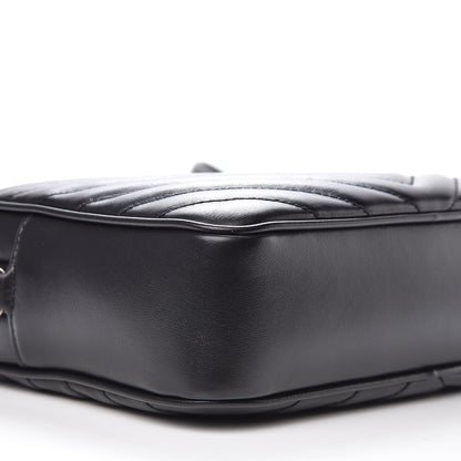 Saint Laurent Calfskin Matelasse Monogram Lou Camera Bag Black 8 of 10