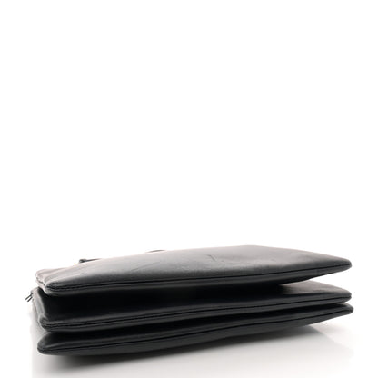 Celine Lambskin Large Trio Crossbody Bag Navy Blue 4 of 13