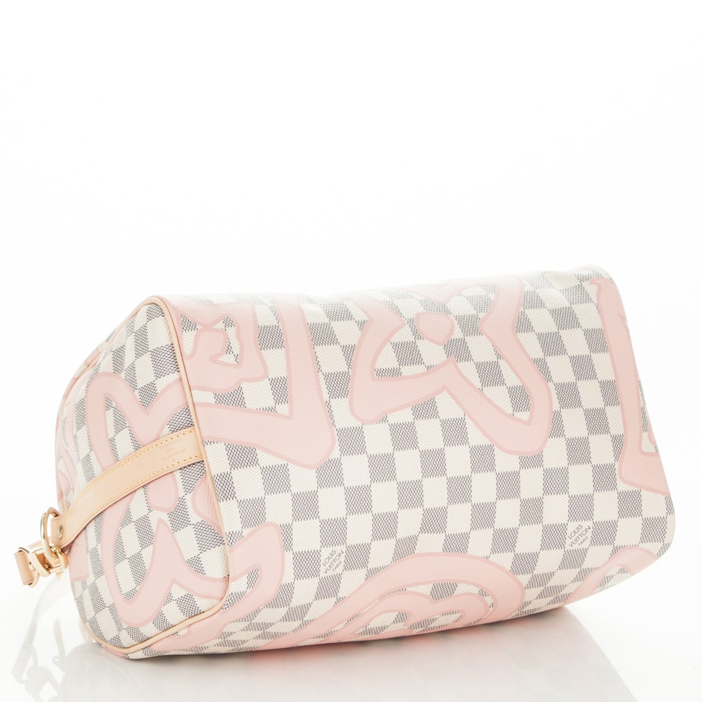 Damier Azur Tahitienne Speedy Bandouliere 30 Rose Ballerine