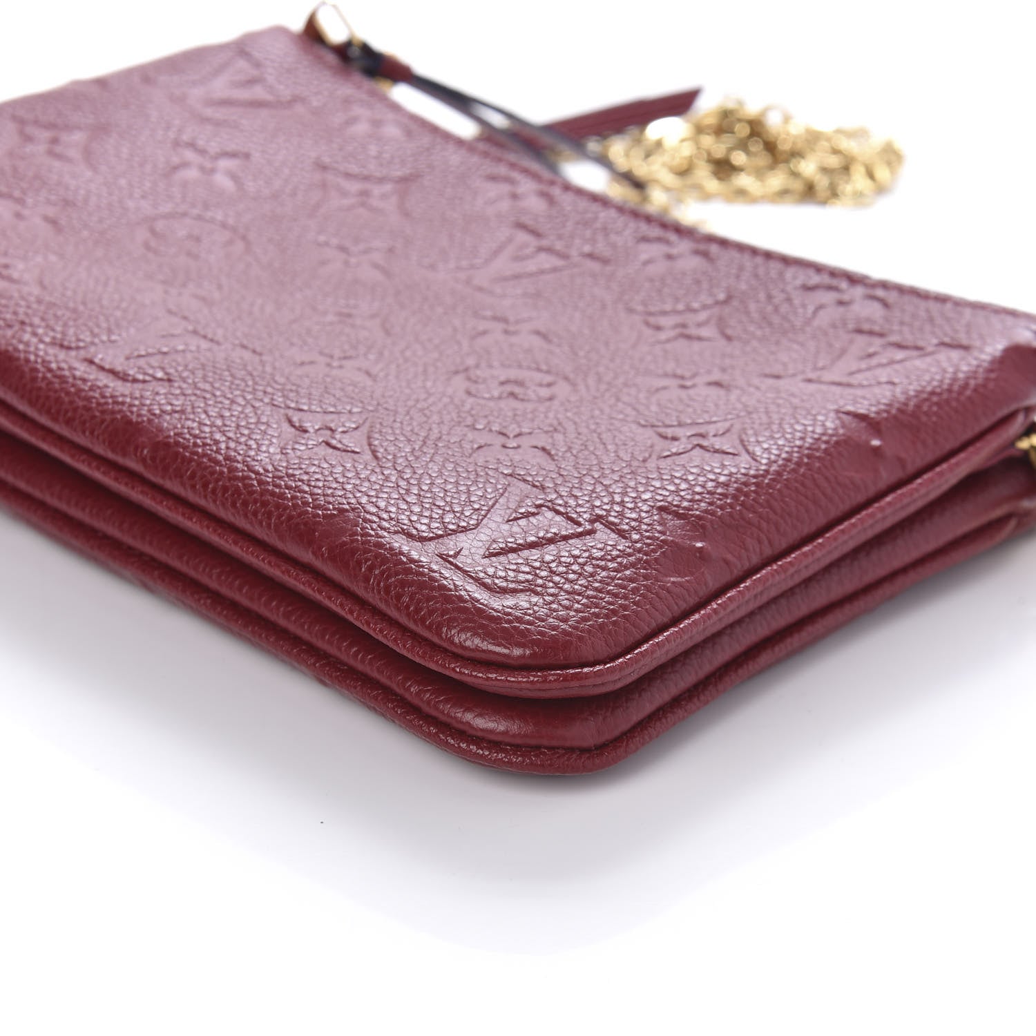 Louis Vuitton Empreinte Double Zip Pochette Cherry Berry 7 of 10