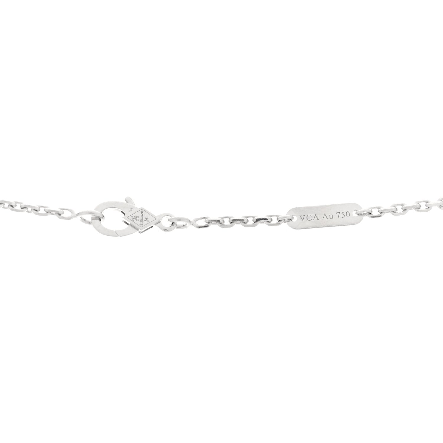 Van Cleef & Arpels 18K White Gold Diamond Magic Alhambra Long Necklace 7 of 10