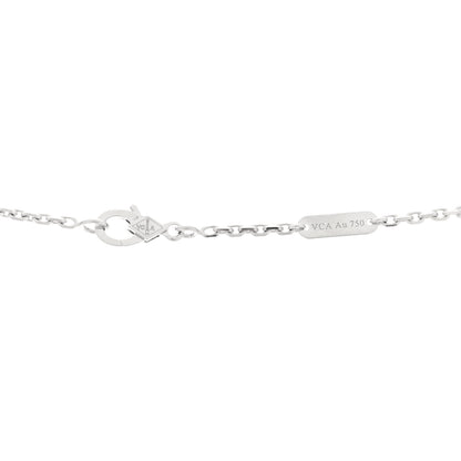 Van Cleef & Arpels 18K White Gold Diamond Magic Alhambra Long Necklace 7 of 10