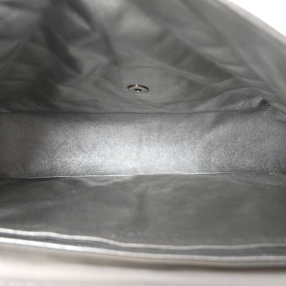 Chanel Metallic Lambskin Quilted Maxi Single Flap Silver 5 of 14
