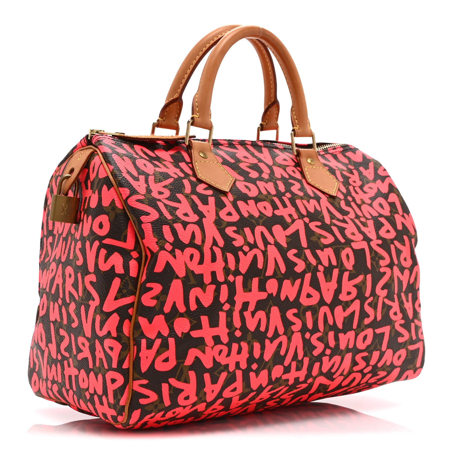Louis Vuitton Monogram Graffiti Speedy 30 Fuchsia 3 of 10