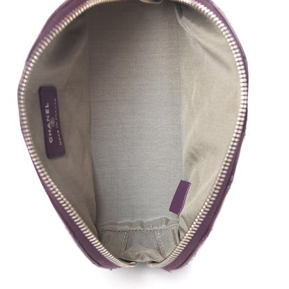 Chanel Patent Quilted Brilliant Cosmetic Case Violet 5 of 10