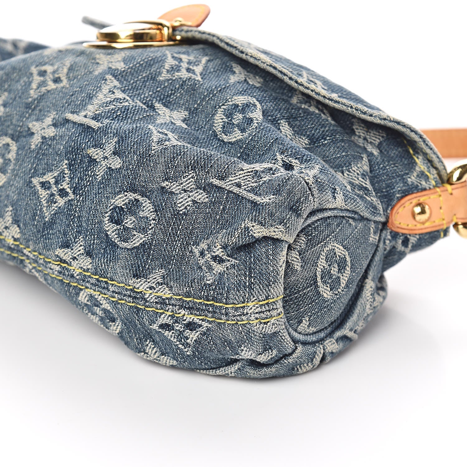 Louis Vuitton Monogram Denim Mini Pleaty Blue 9 of 10