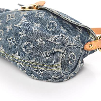Louis Vuitton Monogram Denim Mini Pleaty Blue 9 of 10