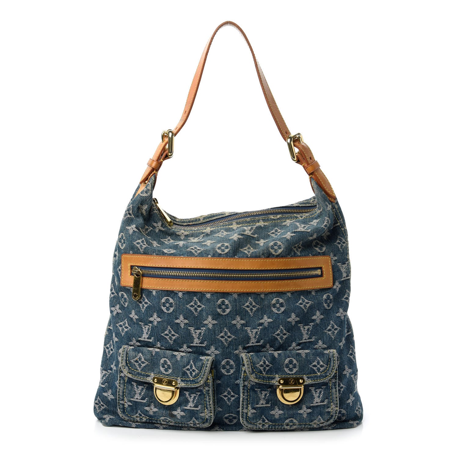 Louis Vuitton Denim Baggy GM Blue 1 of 10
