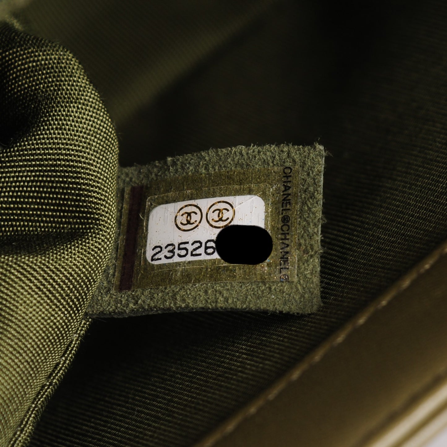 Tweed Lambskin Medium Boy Flap Khaki