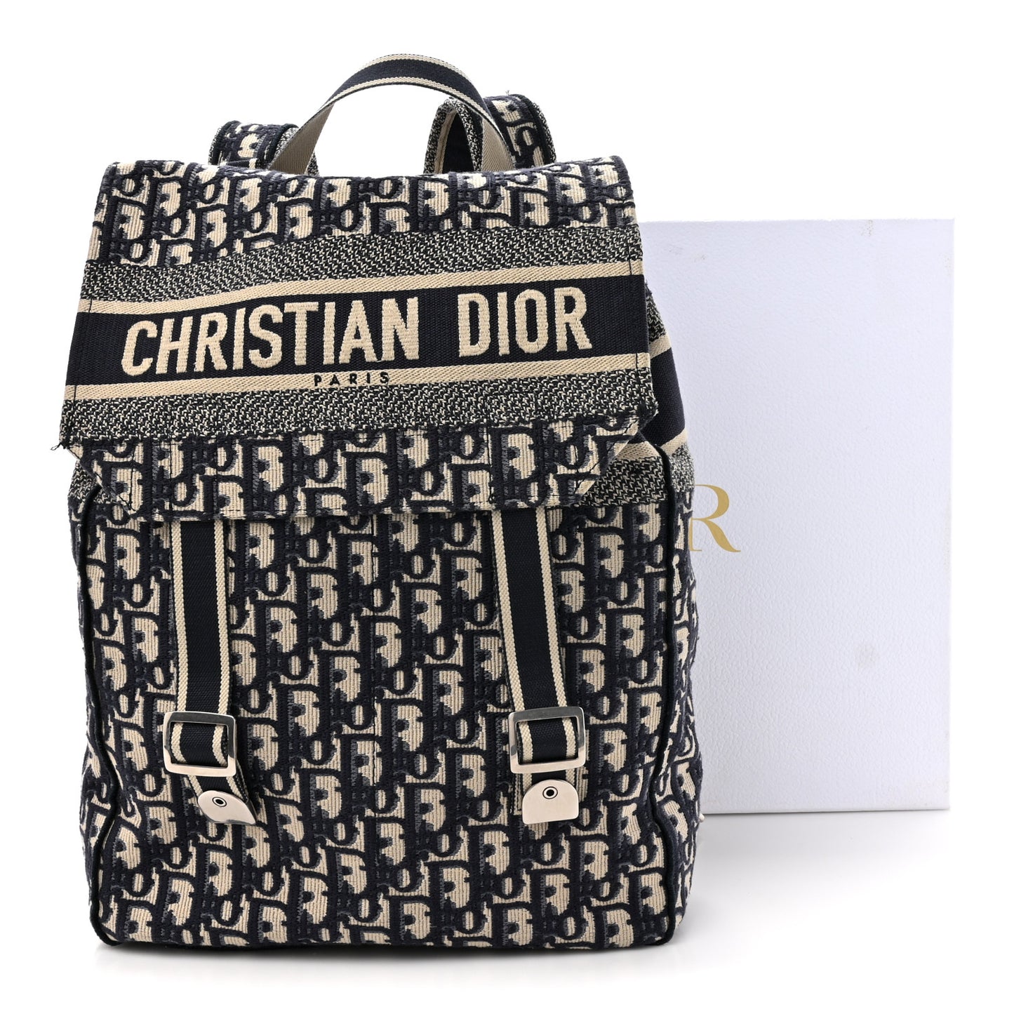 Oblique Backpack Blue White