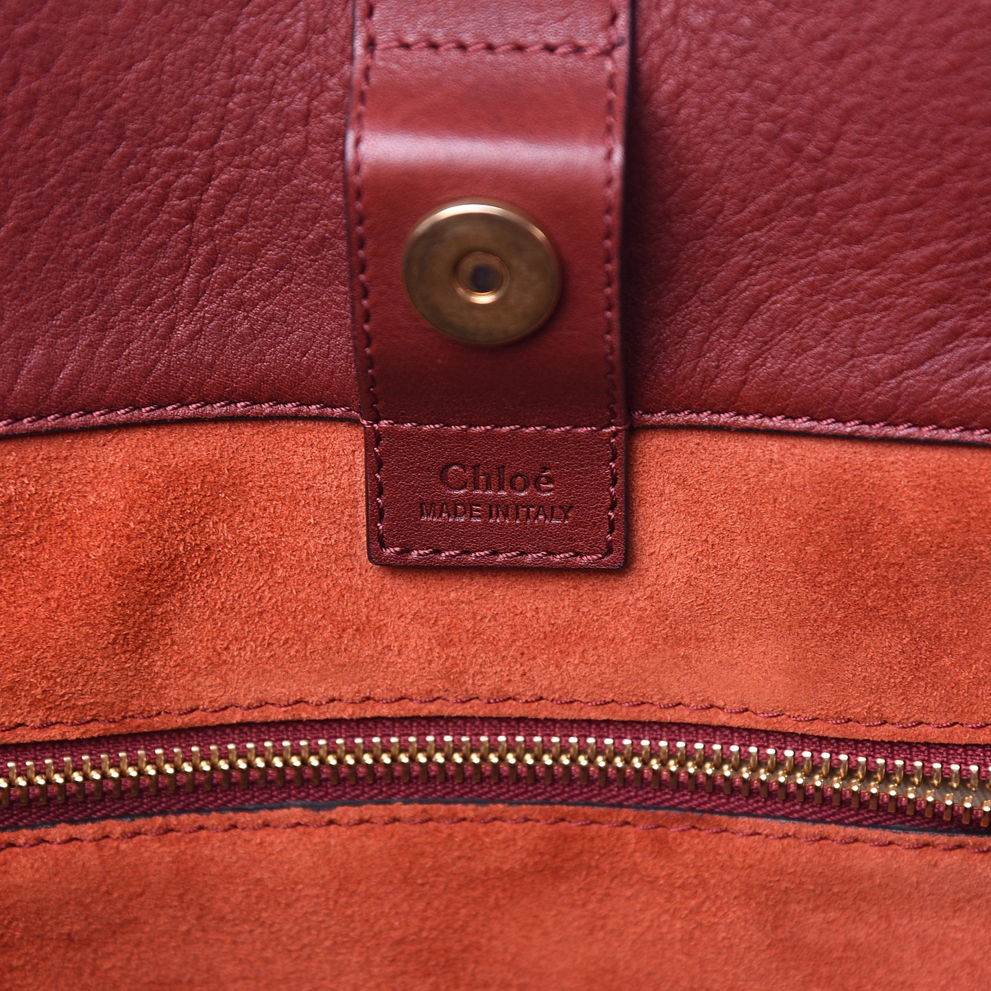 Smooth Calfskin Medium Milo Shopping Tote Sienna Red