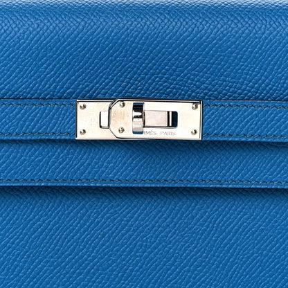 Hermes Epsom Kelly Longue Wallet Bleu Izmir 7 of 9