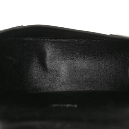 Balenciaga Shiny Calfskin Monochrome Crocodile Embossed Hourglass Top Handle Bag XS Black 5 of 13