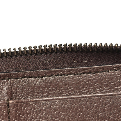 Gucci GG Supreme Monogram Web Ophidia Zip Around Wallet Brown 10 of 12