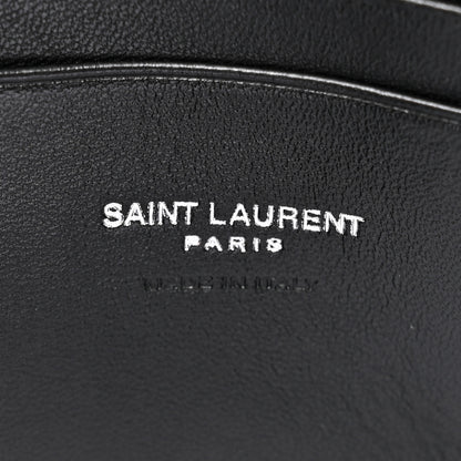 Saint Laurent Grain De Poudre Matelasse Monogram Mini Lou Camera Bag Black 6 of 11