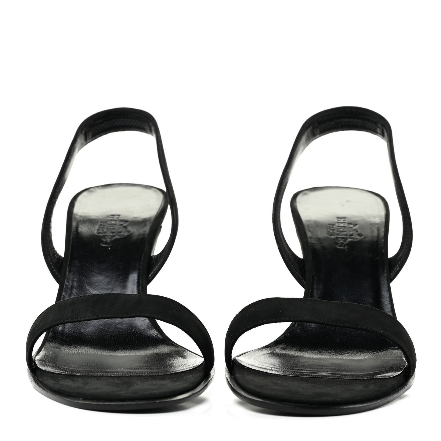 Suede Slingback Sandals 37.5 Black