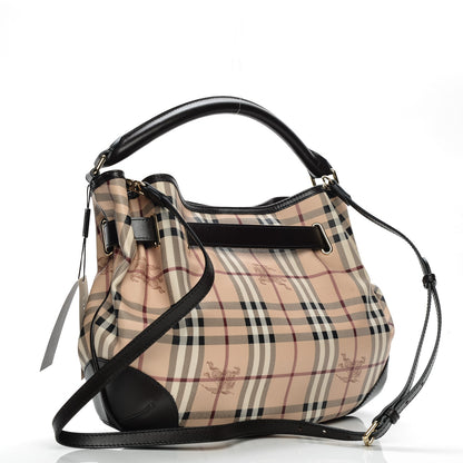 Burberry Haymarket Check Medium Willenmore Hobo Chocolate 3 of 8