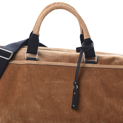 Saint Laurent Corduroy Andy Duffle Bag Brown 7 of 9