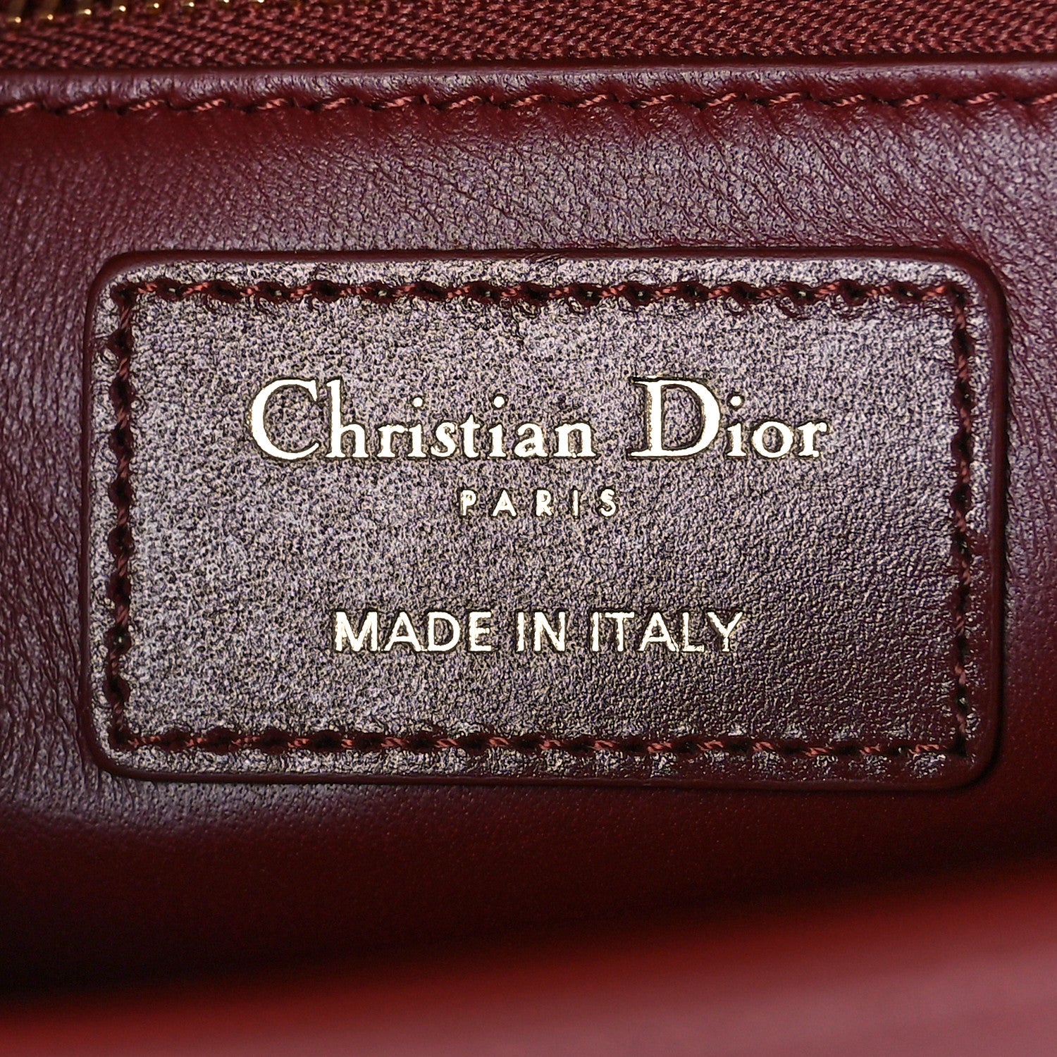 Christian Dior Smooth Calfskin 30 Montaigne Flap Bag Burgundy 6 of 8
