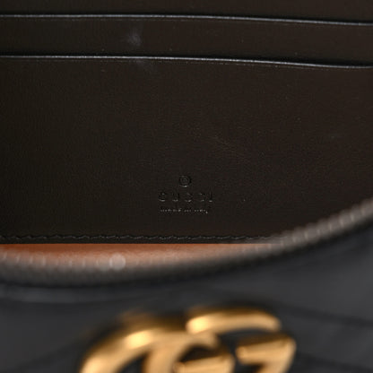 Gucci Calfskin Matelasse Small GG Marmont Vanity Cosmetic Case Black 6 of 9