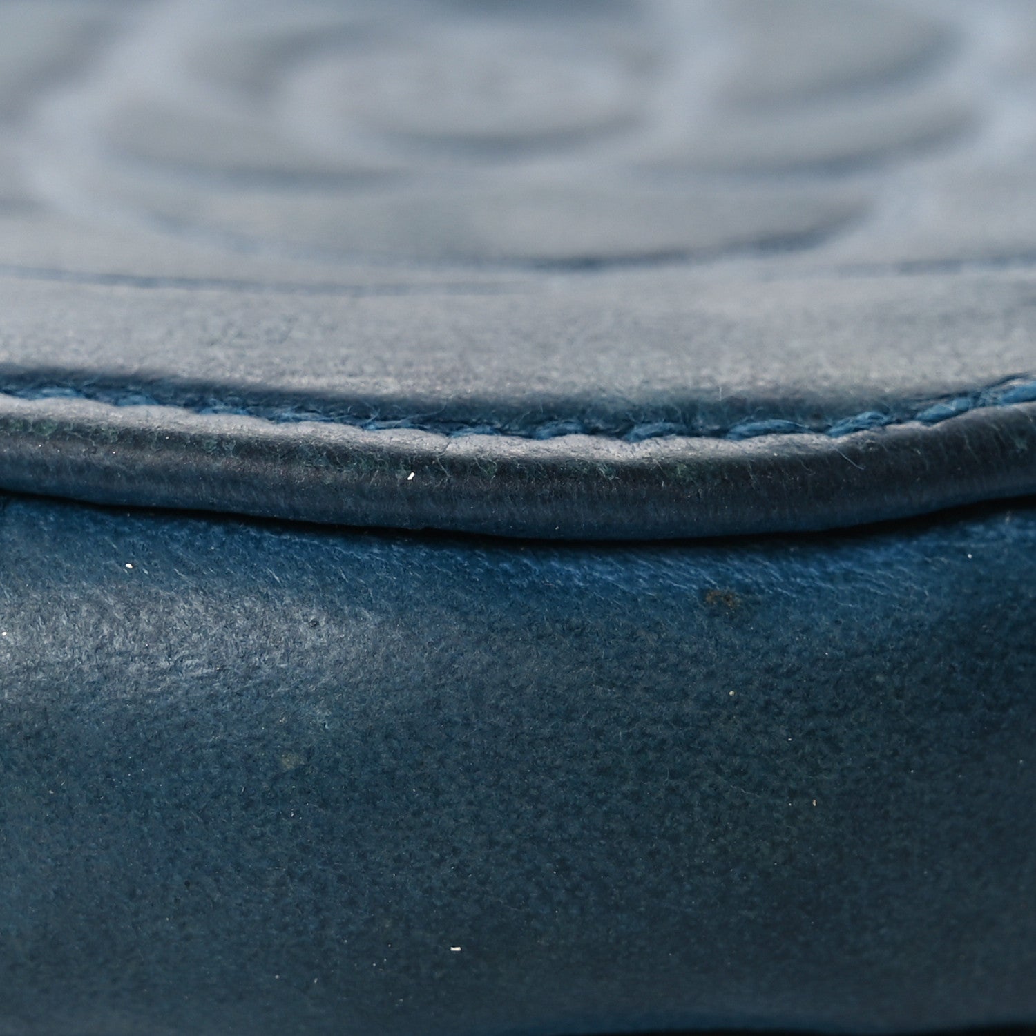 Chanel Lambskin Round Camellia CC Coin Purse Navy 8 of 13