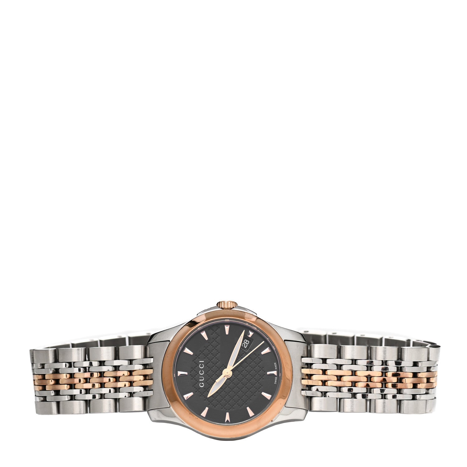 Gucci Stainless Steel 27mm G-Timeless Two Tone Quartz Watch Black 2 of 4