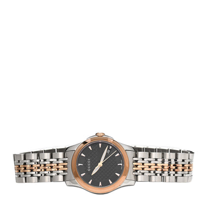 Gucci Stainless Steel 27mm G-Timeless Two Tone Quartz Watch Black 2 of 4
